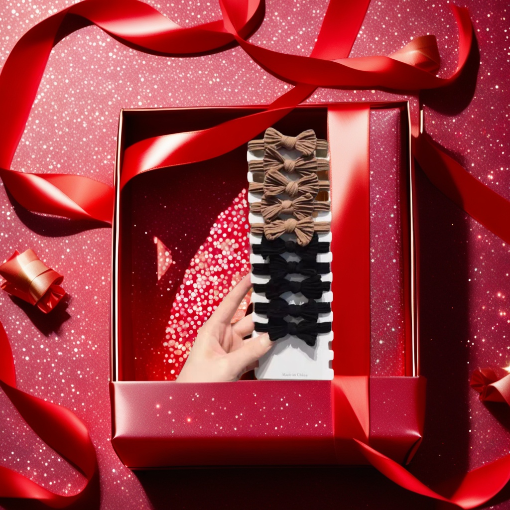 The Korean-style women's hair accessory and headband set features an integrated design of hair accessories and headbands, which is lightweight, portable, fashionable and elegant Item Picture