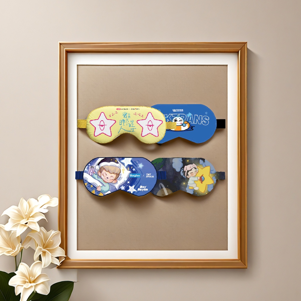 来图定做遮光睡眠眼罩 定制logo印logo 护眼罩diy 睡觉护眼罩 企业礼品专用