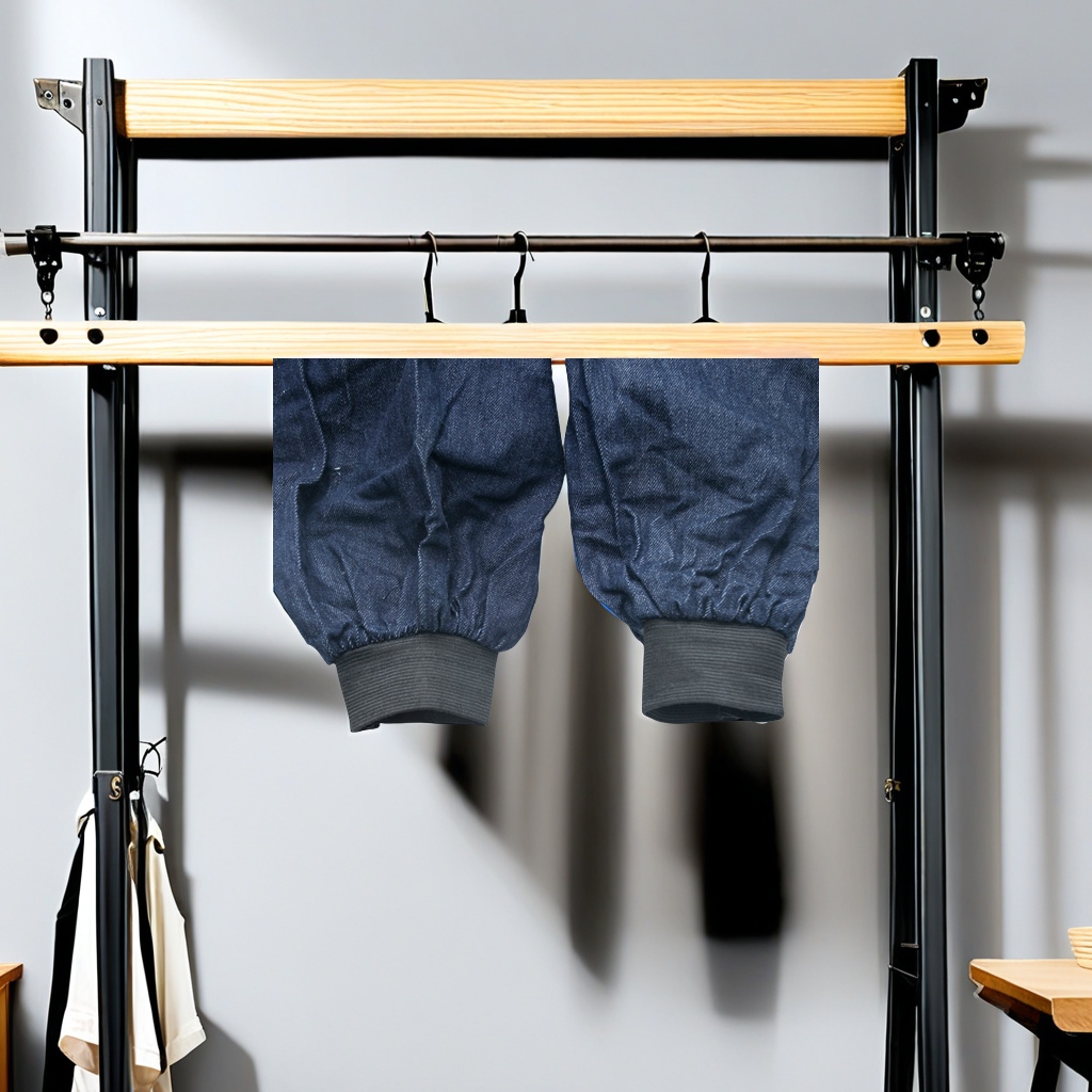 Wear-resistant welded sleeves for both men and women, thickened anti-stain labor protection work sleeves, wholesale printed household aprons, dirt-resistant denim sleeves Specification image