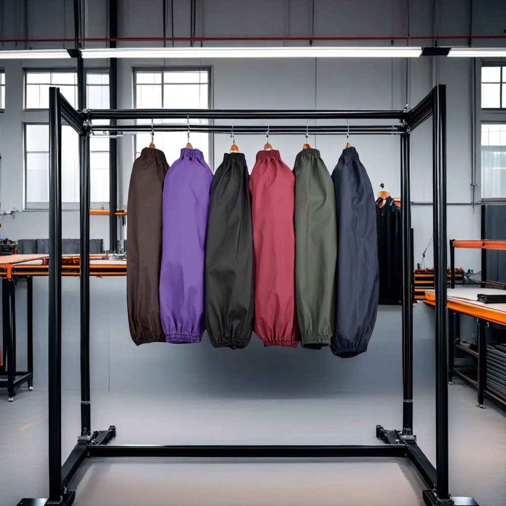 肖光皮平版防水防油皮革袖套 长款成人护袖 工厂家用劳保袖套 家务围裙配套袖套 专业防护耐用