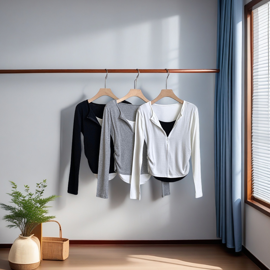 Ge Ming Korean 2025 Spring New lu style Casual Vacation two-piece T-shirt for women's commuting in contrasting colors N201B, selected from other categories details Picture