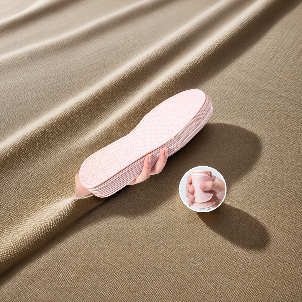 Summer ultra-thin latex insoles for both men and women, light, anti-slip, sweat-absorbing and breathable insoles, height-increasing pads wholesale discount. Comfortable and breathable inner pads details Picture