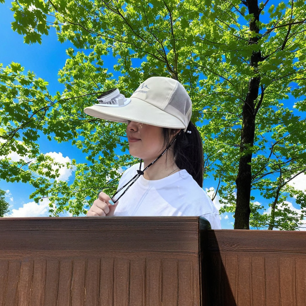 Summer outdoor sunshade wide-brimmed duck-tongue net hats for men and women, open-top sun protection hats for mountain climbing with fans and charging hats, and new breathable net hats for adults