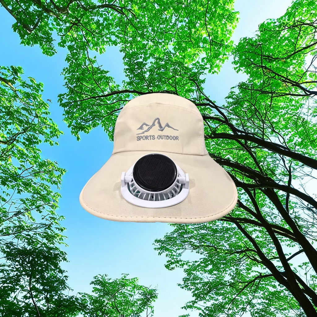 Summer outdoor sunshade wide-brimmed duck-tongue net hats for men and women, open-top sun protection hats for mountain climbing with fans and charging hats, and new breathable net hats for adults Item Picture