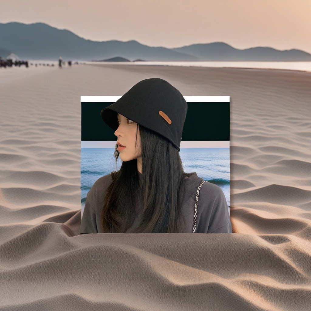 Korean version new women's fisherman hats, summer travel sun protection headscarves, sun hats, fashionable UV sun protection hats, adult hats wholesale with various styles details Picture