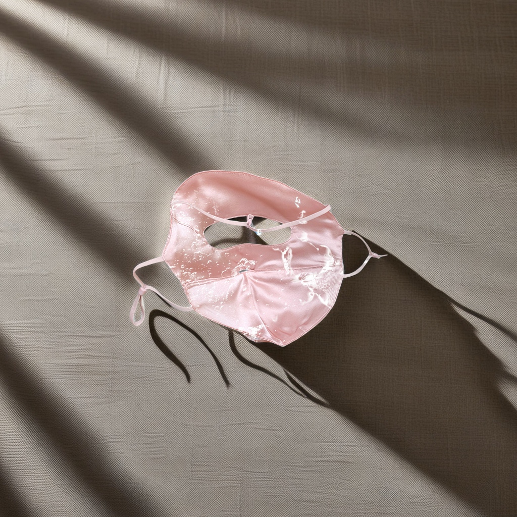 19 Mu Mi Mulberry Silk Full Face Sun Protection Mask, Double-sided silk sun protection face mask, UV protection and sun protection face mask, Gini women's high-end silk sun protection veil Application Scenario