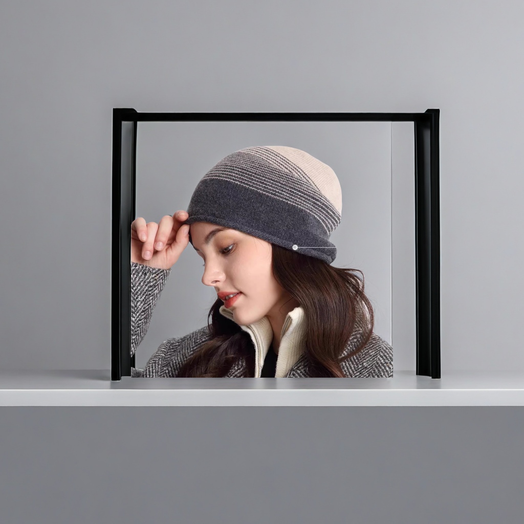 100%美丽诺极细羊毛秋冬保暖针织帽 时尚卷边休闲成人帽子 堆堆帽包头毛线帽保暖款