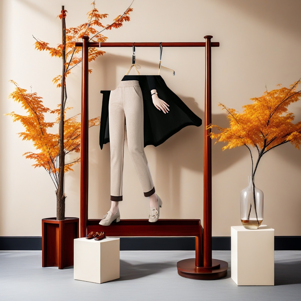 2024秋冬新款女式休闲裤 加绒加厚弹力高腰九分小直筒小脚裤 时尚舒适保暖女裤