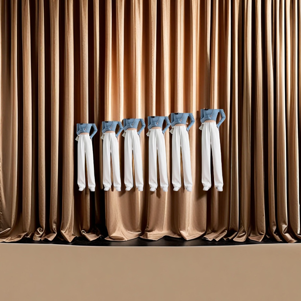 The new Spring/Summer 2025 women's high-end black straight-leg wide-leg pants, petite narrow drape suit pants and formal pants are trendy and fashionable Application Scenario