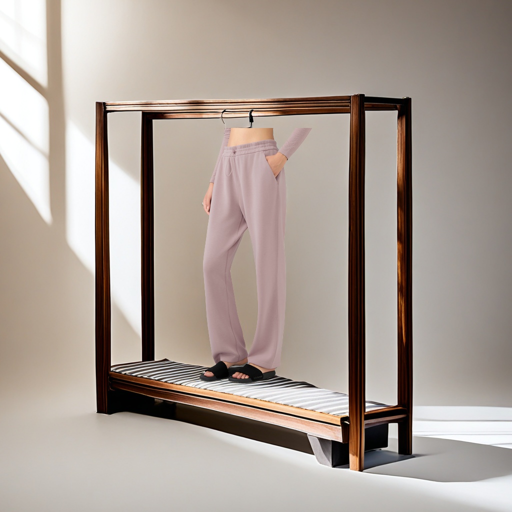 DAW167秋冬款瑜伽裤女 高腰显瘦休闲直筒裤 阔腿运动长裤 垂感百搭宽松运动裤 保暖舒适