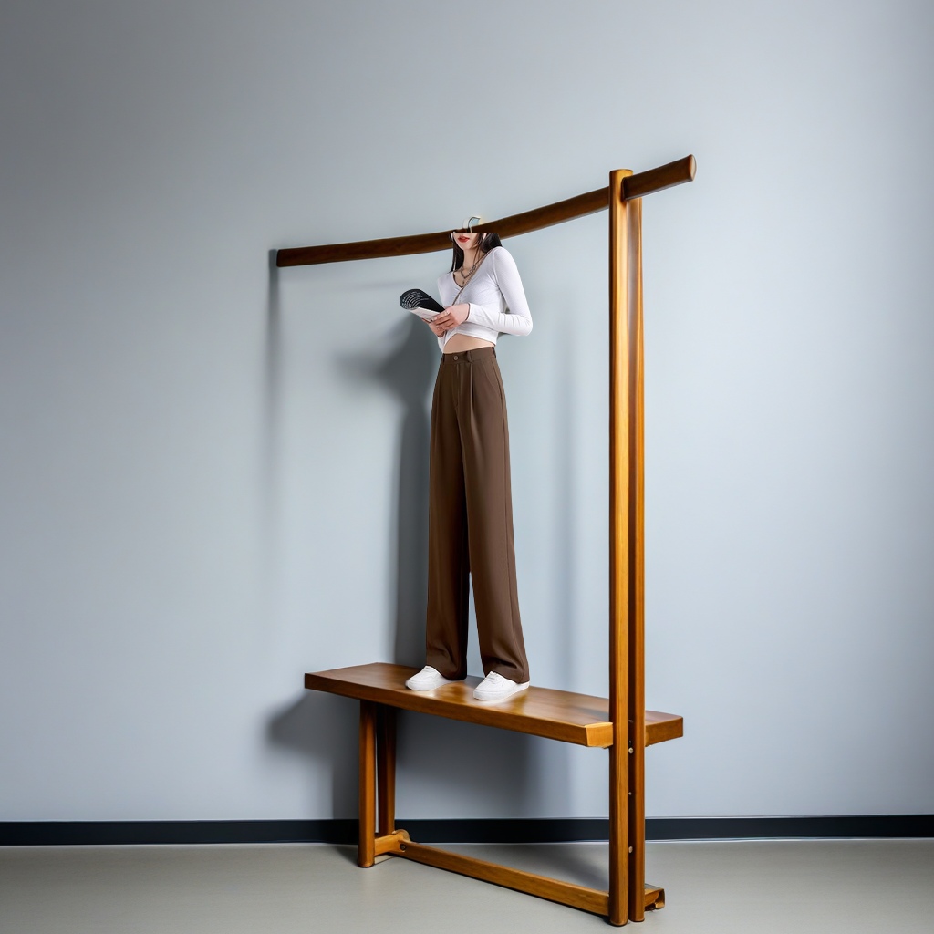 The new Spring/Summer 2025 women's high-end black straight-leg wide-leg pants, petite narrow drape suit pants and formal pants are fashionable and trendy Specification image