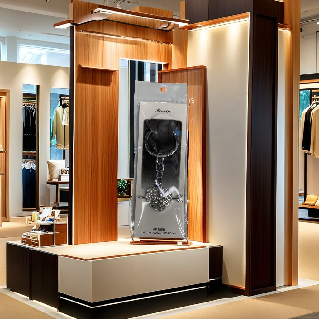 创意饰品项链匙扣 个性时尚配饰 双用挂件 简约耐用 不褪色防锈钥匙扣链