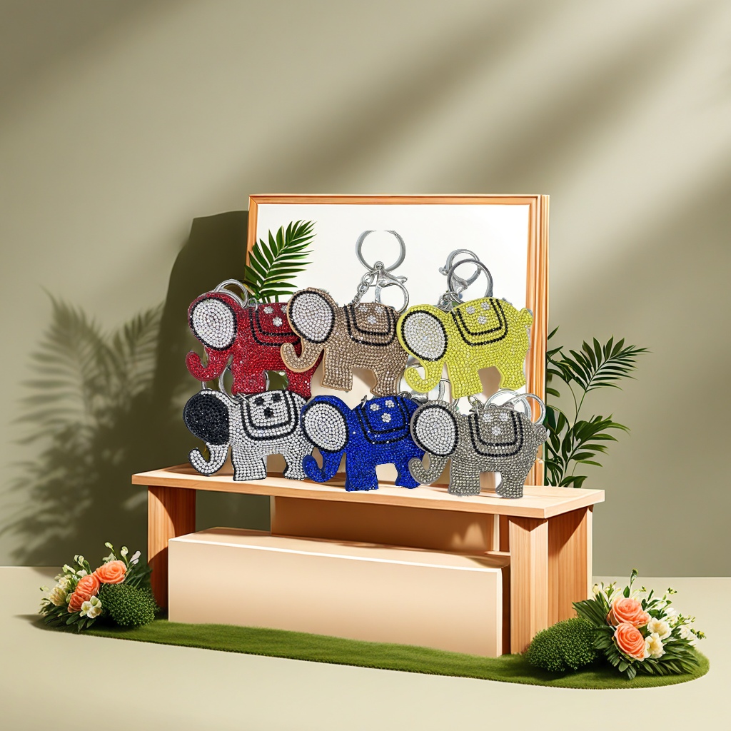 外贸新品热销 烫钻钥匙扣 精美挂件 爆款钥匙扣 时尚潮流装饰品详情图3