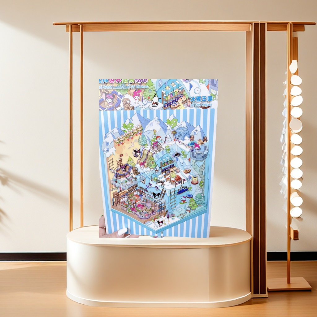 超大3.0造景贴 CS-011型号 4款混24张中盒 附赠2张免剪裁不干胶 参考图一张 场景贴一张 大镊子一把 装箱数量产品图