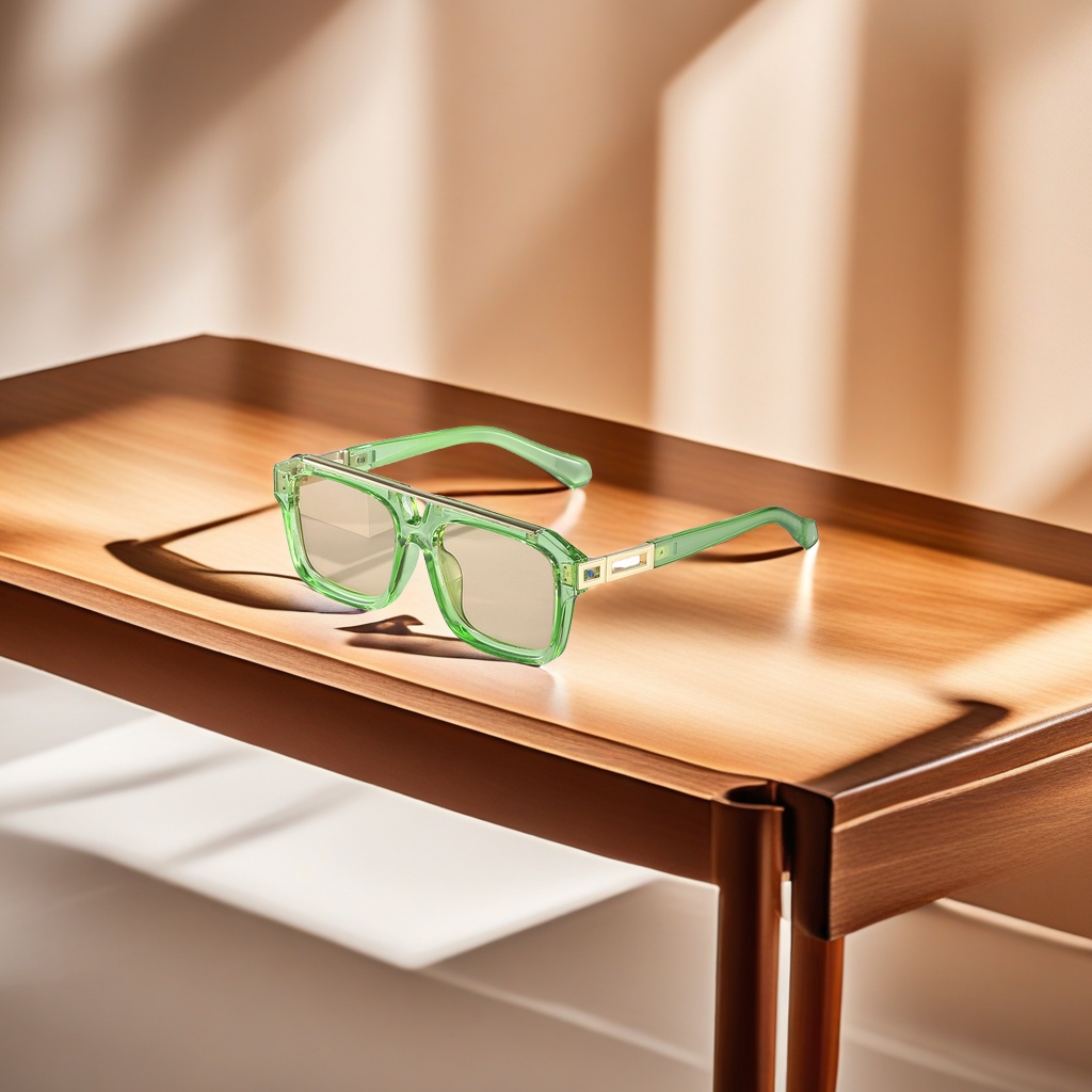 眼镜女2024时尚/眼睛开车女款/帝王墨绿水晶眼镜/开车眼镜/Sunglass产品图