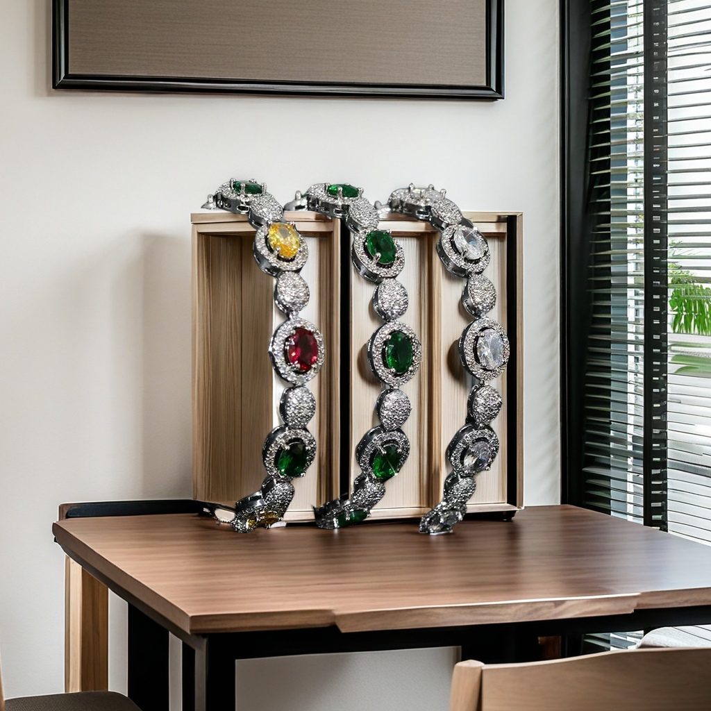 时尚百搭男女款不规则设计银色手链手串 简约潮流银手镯情侣装饰品