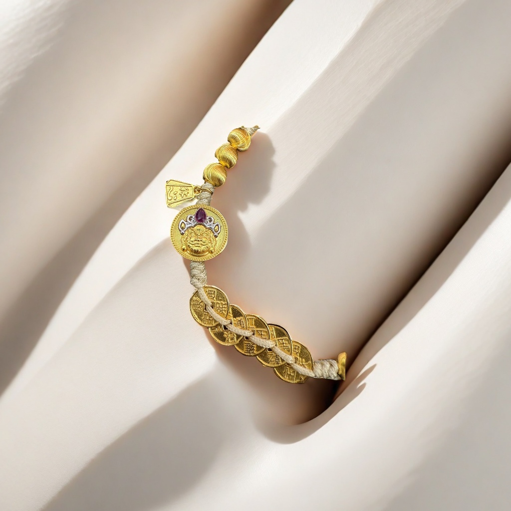 手链/红绳/水晶手串/手串/铜微镶手环产品图