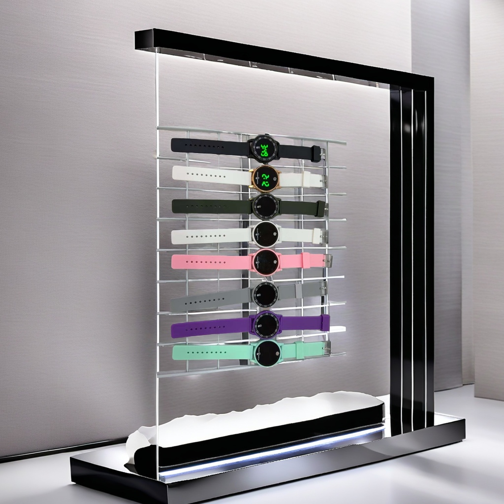 触频科技创新LED数字表 高清显示 简约设计 时尚潮流手表 精准计时功能