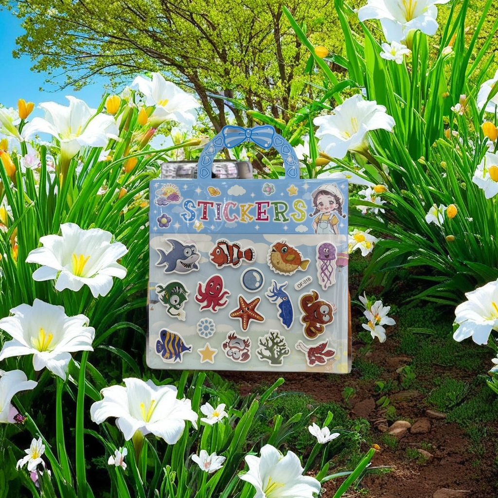 贴纸，儿童创意手工DIY海绵贴纸套装 色彩鲜艳吸引眼球 提升孩子动手能力贴纸