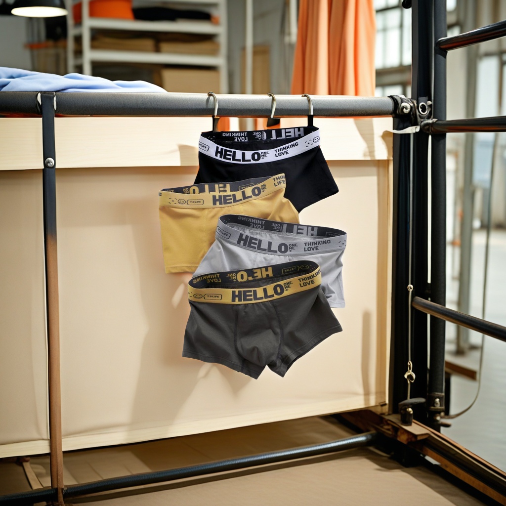 Direct sales from the source factory, wholesale of men's underwear, one-piece consignment, antibacterial, comfortable and breathable, mid-waist flat-leg pants, men's flat-leg pants, high-quality cotton guaranteed details Picture