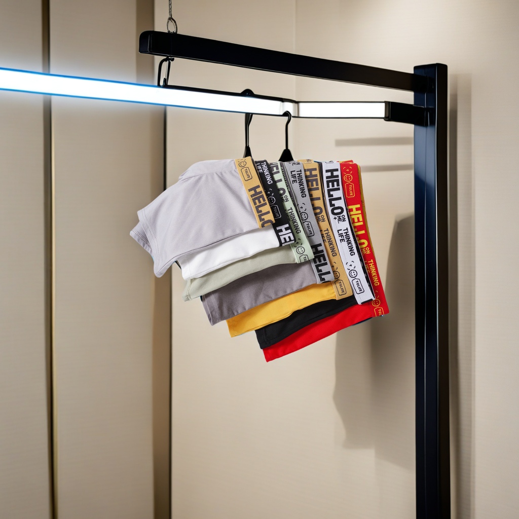 HELLO brand men's underwear, large-sized breathable four-corner pants, mid-waist style, autumn and winter youth flat-corner pants, men's comfortable and warm underwear Application Scenario