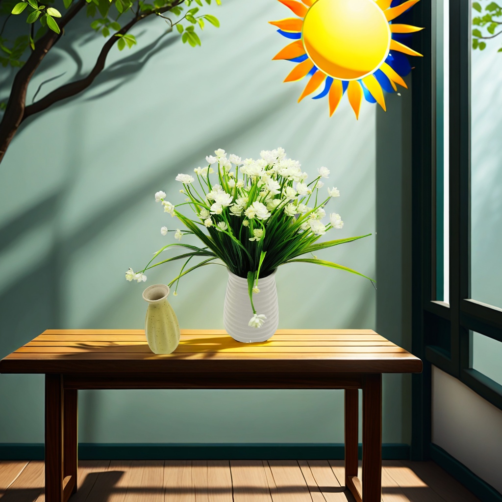 Amazon Spring grass camellia, small rose, corn, artificial flower bouquet, plastic artificial flower, outdoor UV-resistant artificial flower gift box, decorative items, indoor and outdoor decorative floral art Application Scenario