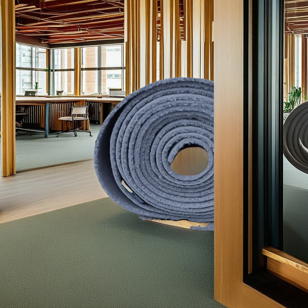 Full-laid large-area commercial, office and home carpets can be cut and photographed. The entire roll of indoor cement floor direct-laid carpets is comfortable, durable and easy to clean