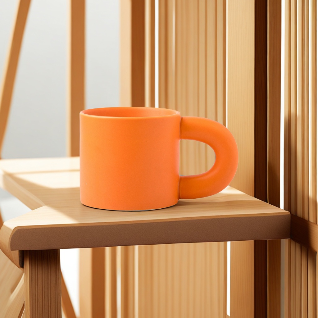 High appearance level, Chubby cup, customized ceramic water cup, mug, souvenir gift, gift box, logo pattern, personalized customization, unique design Item Picture