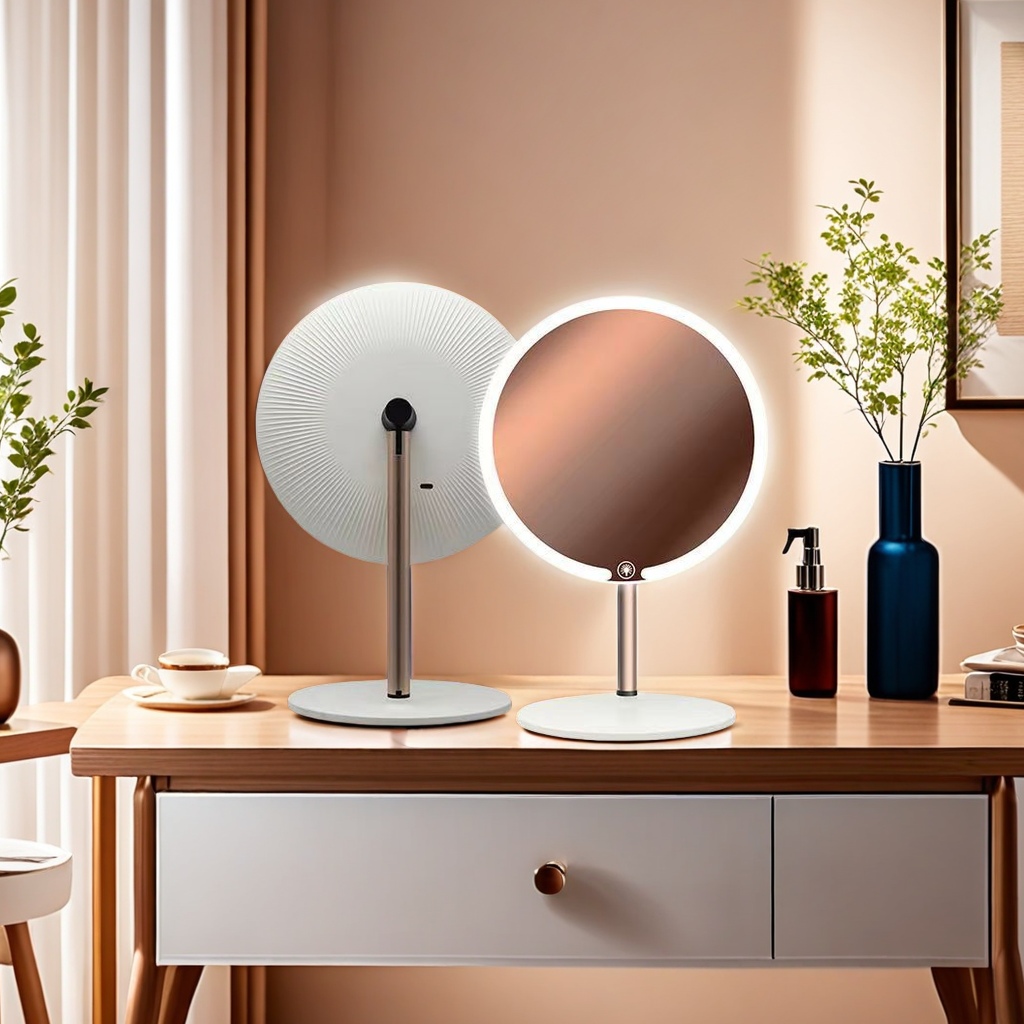 面包镜/镜子/化妆镜/流沙随身镜/镜子卫生细节图