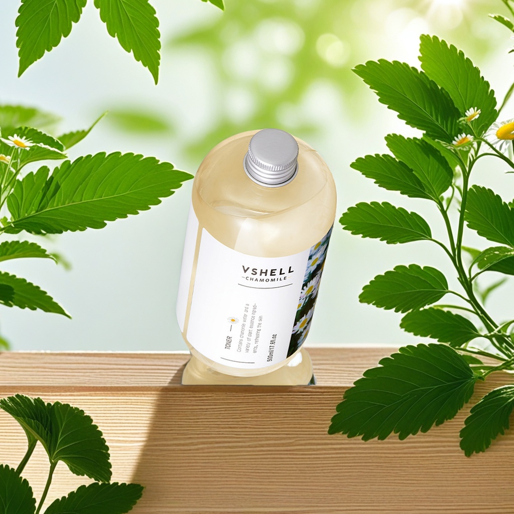 Plant Shellfish And Chamomile Moisturizing Toner Lotion Moisturizing Essence Tender Skin Lotion Pore Closing Skin Care Wholesale Mild Non-Irritating Suitable For All Skin Types details Picture