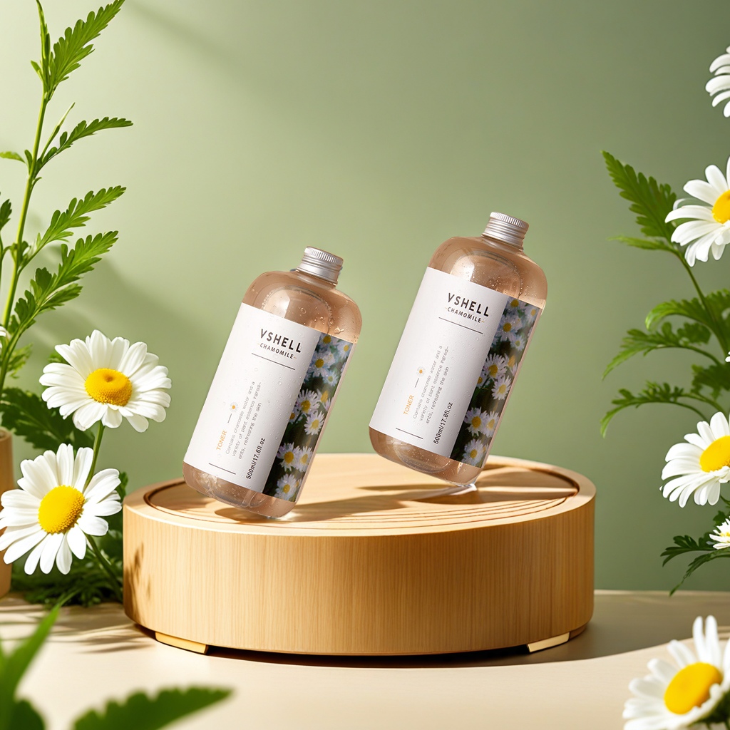 Plant Shellfish And Chamomile Moisturizing Toner Lotion Moisturizing Essence Tender Skin Lotion Pore Closing Skin Care Wholesale Mild Non-Irritating Suitable For All Skin Types Application Scenario