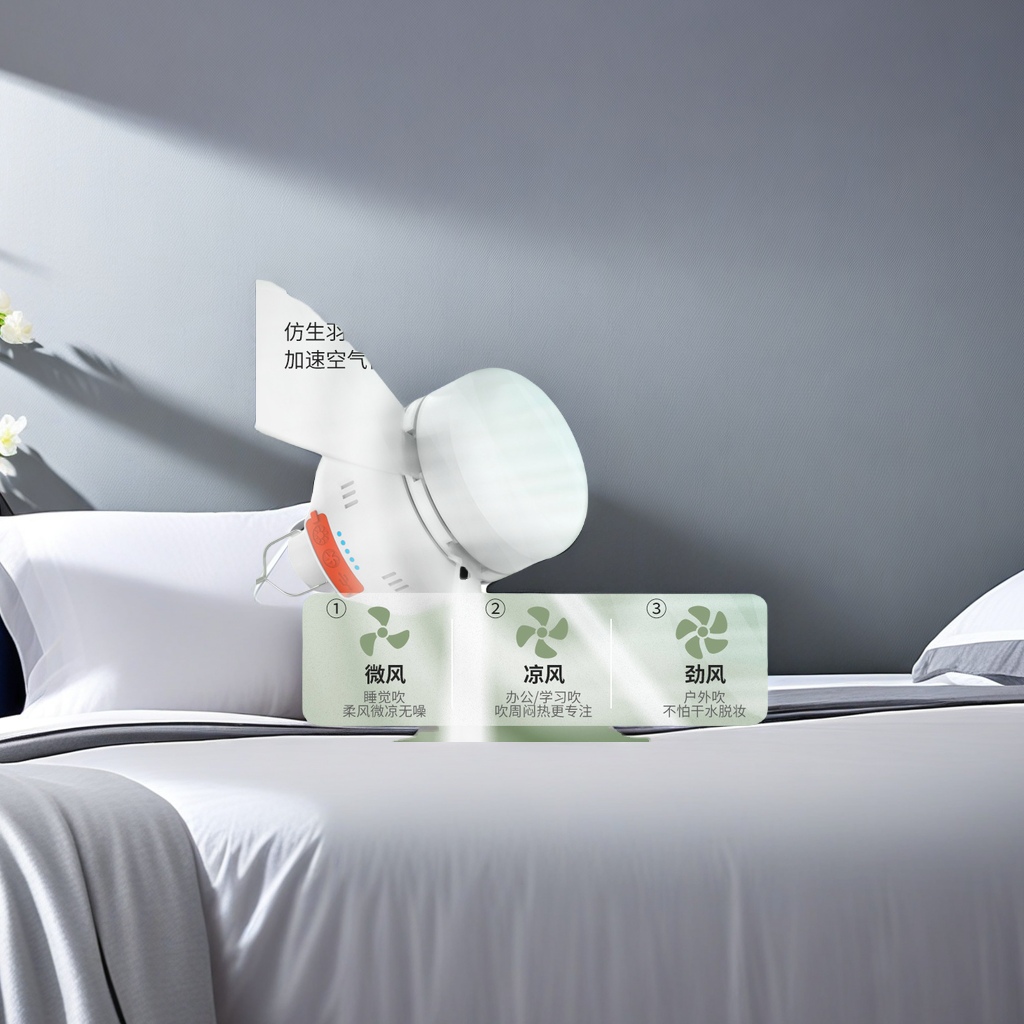 小吊扇灯床上产品图