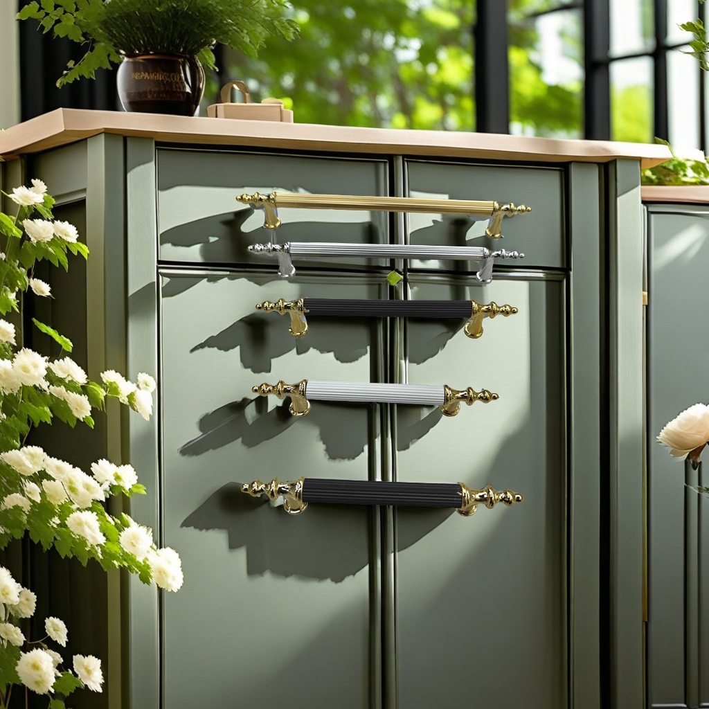 柜门拉手，抽屉拉手细节图