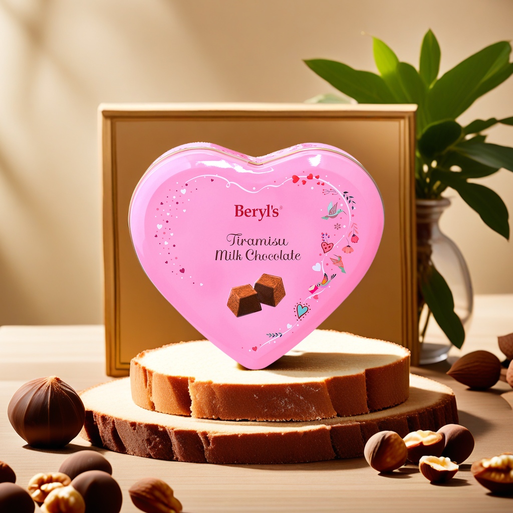 Malaysian imported Beryl's tiramisu filling hazelnut sauce milk chocolate 80g Other categories delicious dessert snacks with rich taste