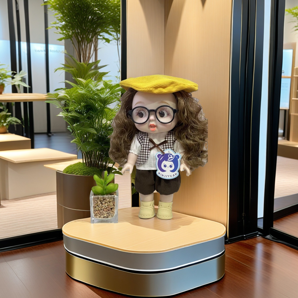 Anime figurine toys, 30cm tall glasses doll, exquisite model collection, cute and adorable character figurines, decorative ornaments Specification image