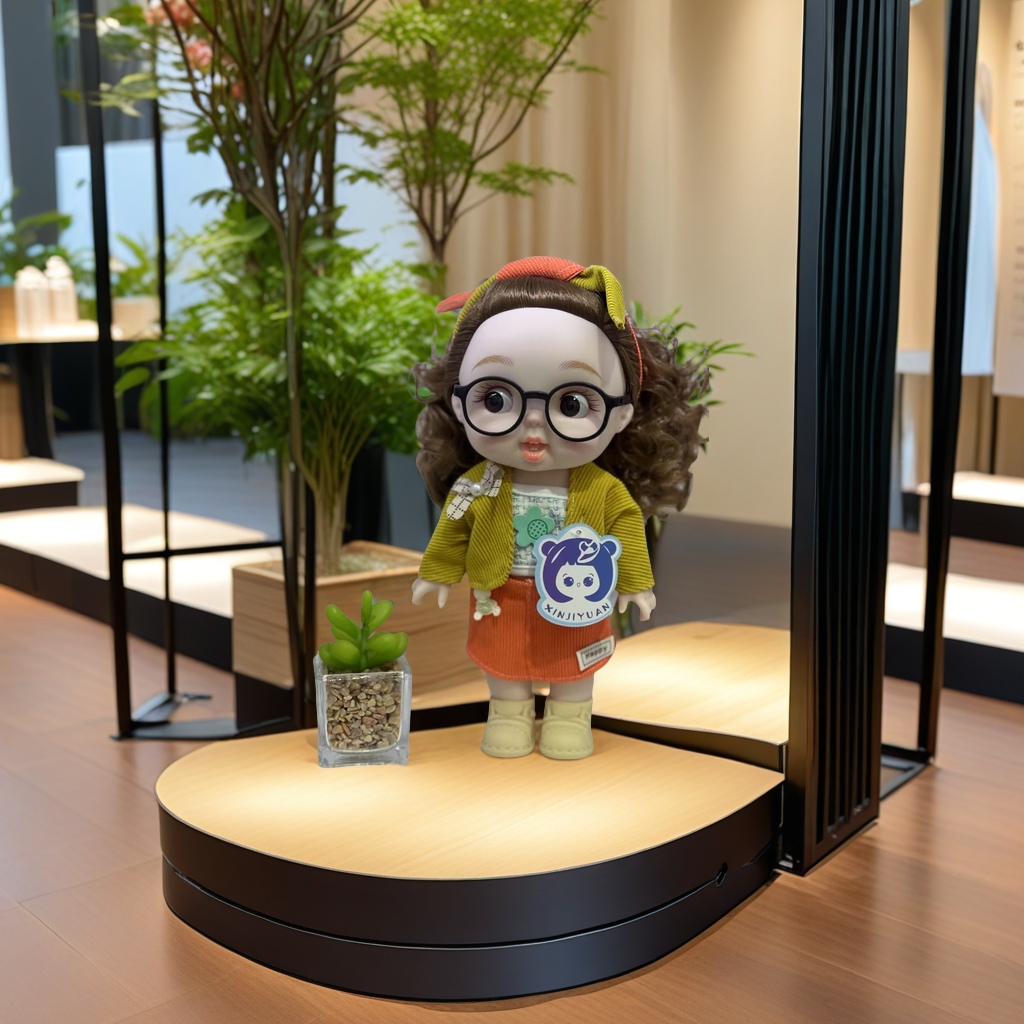 Anime figurine toys, 30cm tall glasses doll, exquisite model collection, cute and adorable character figurines, decorative ornaments details Picture