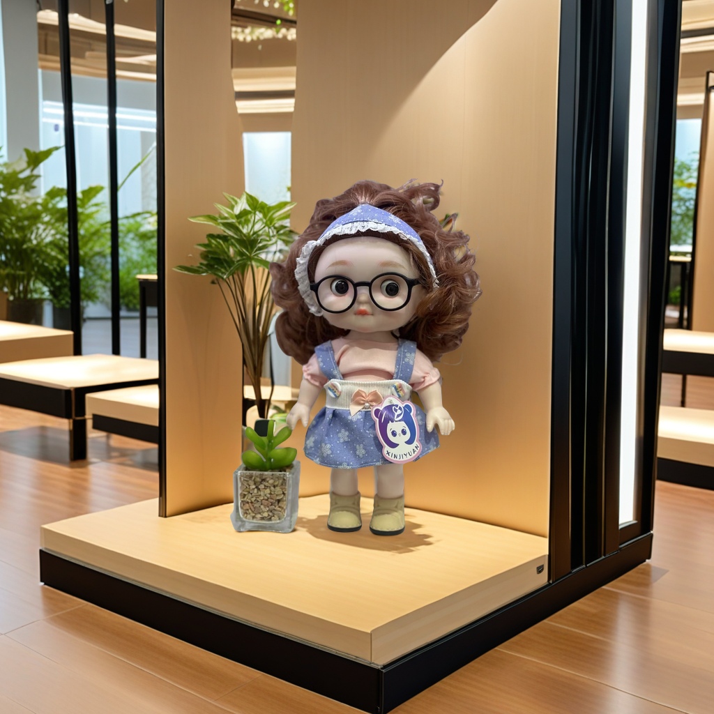 Anime figurine toys, 30cm tall glasses doll, exquisite model collection, cute and adorable character figurines, decorative ornaments Application Scenario