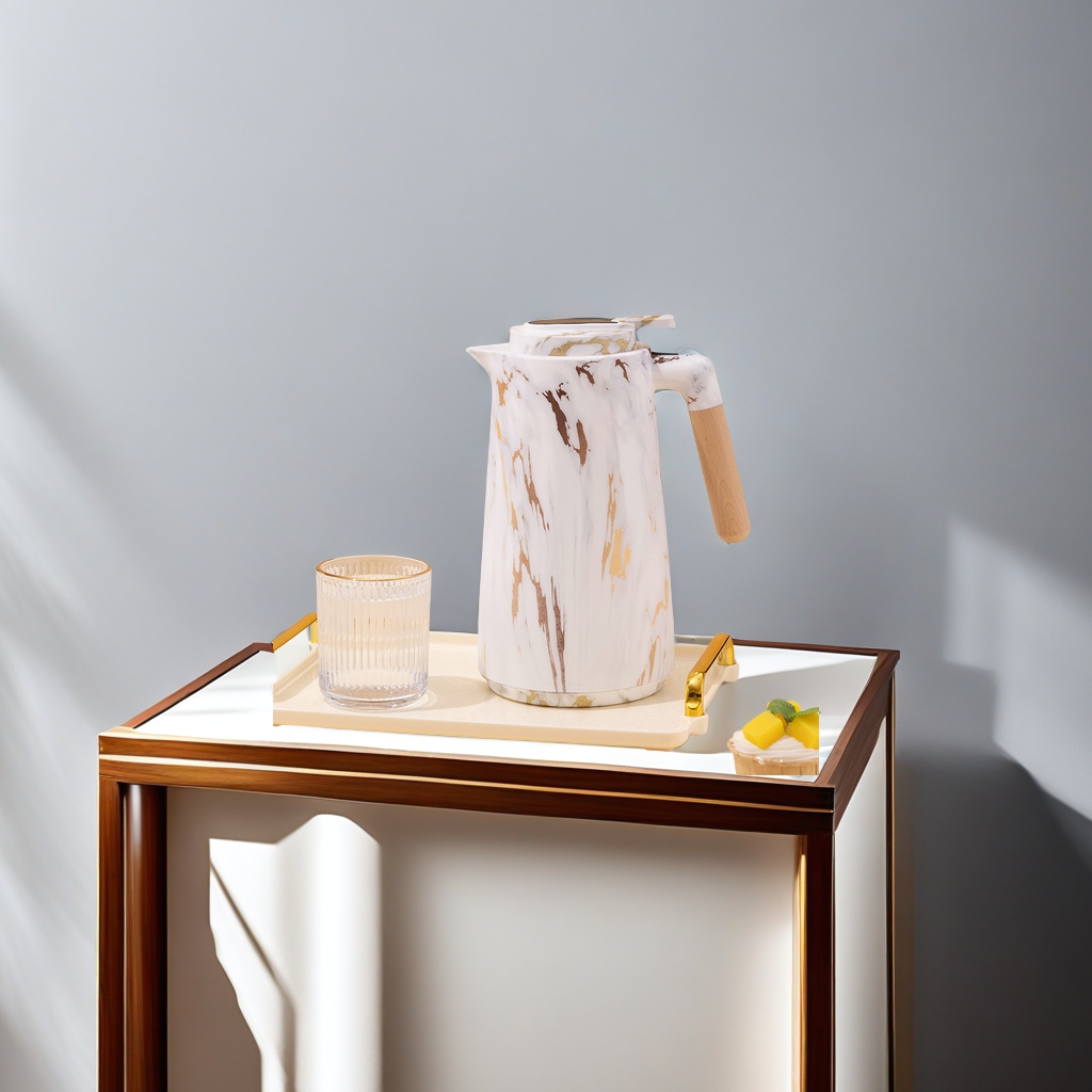 Cross-border household large-capacity thermos flask with glass inner liner, office teapot, coffee pot, thermos flask, high-quality thermos flask, efficient heat preservation and long-lasting heat Specification image