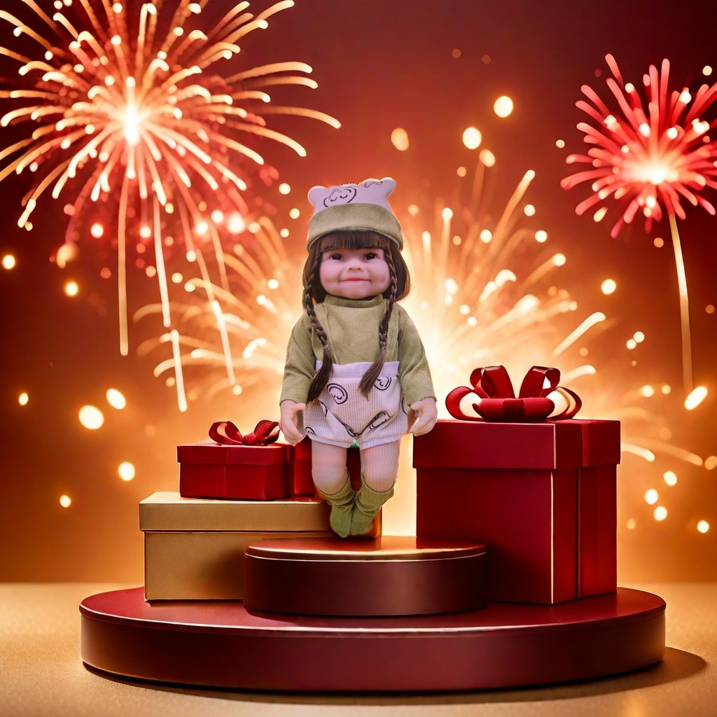 This high-end simulation doll features realistic details, a 50cm large size, and is made of safe and environmentally friendly materials, making it suitable for children's toy collection details Picture