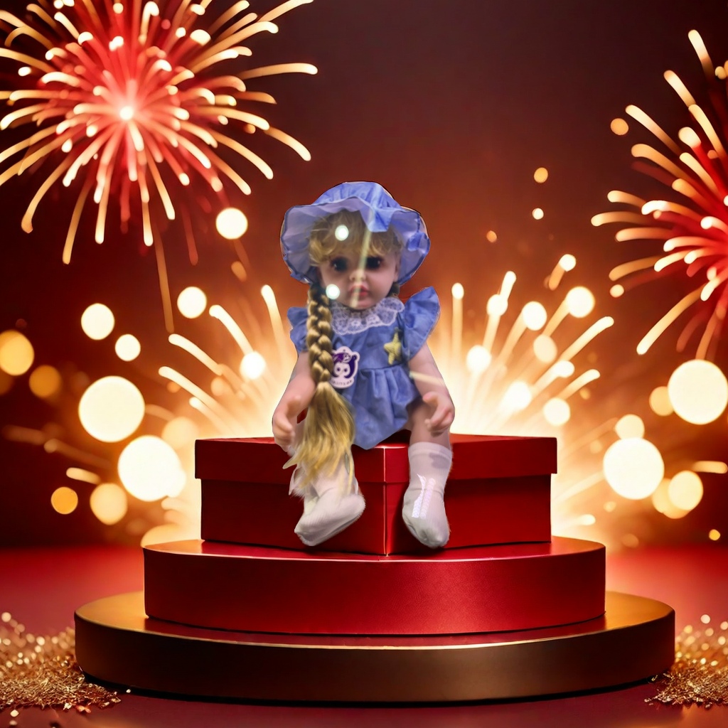 This high-end simulation doll features realistic details, a 50cm large size, and is made of safe and environmentally friendly materials, making it suitable for children's toy collection Application Scenario