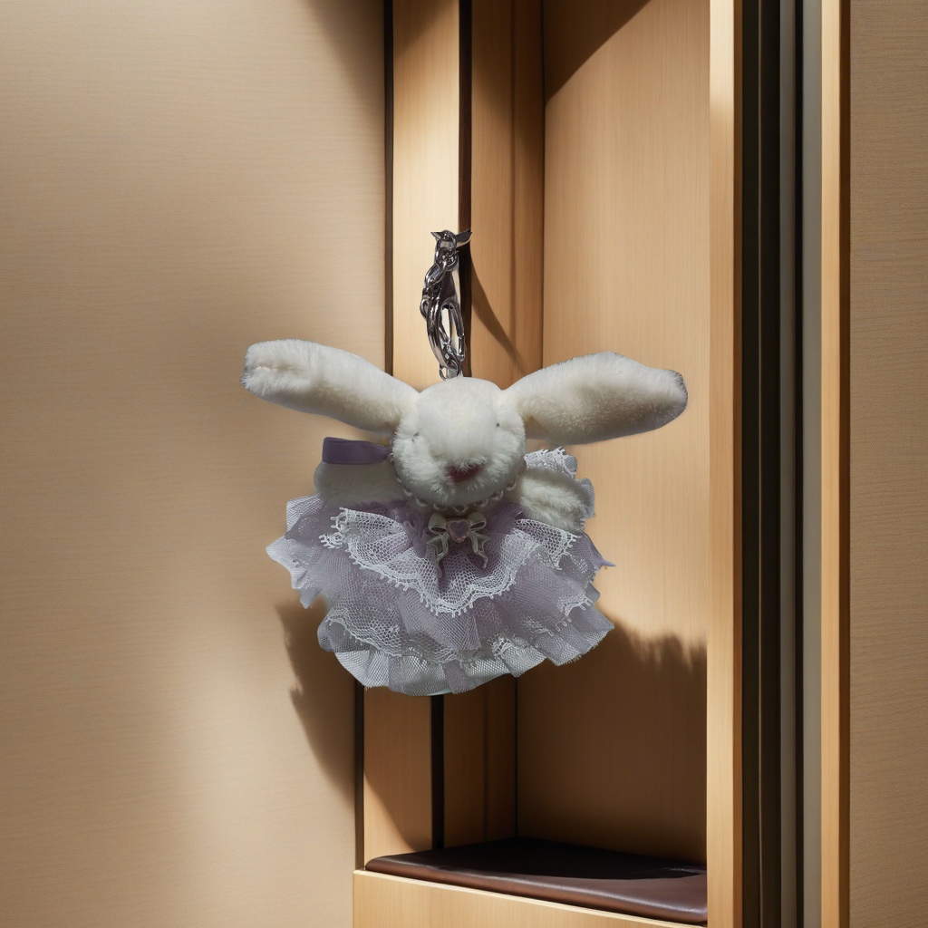 毛绒玩具挂件 玩偶手机防丢夹片 创意定制挂件 软萌可爱保护手机不丢失