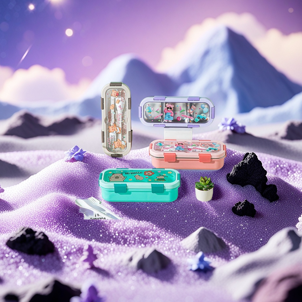 学生饭盒袋户外炊具野餐包 饭盒包便携式保温户外野餐垫一体设计方便实用