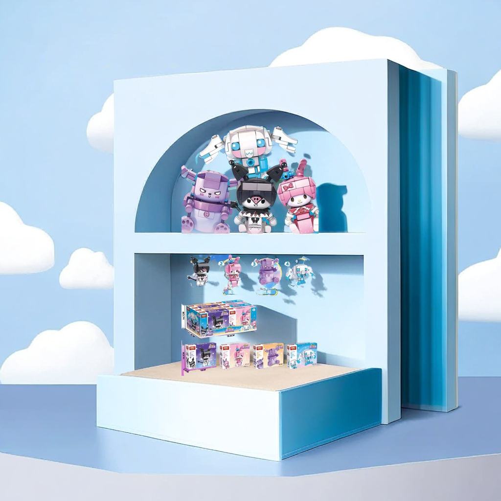 Creative toys, children's educational building blocks, transformable steel robot models, parent-child interactive learning toys and gifts Application Scenario