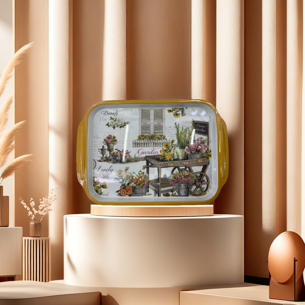 20寸美耐皿欧美风格高端超大号餐盘 家用餐具瓷器餐盘大盘子餐桌装饰品