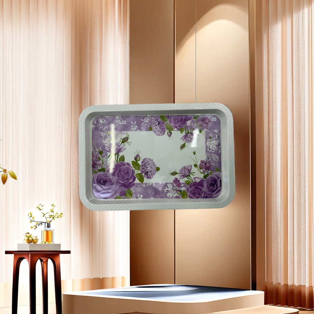 18寸美耐皿欧美风格超大号餐盘 高端餐具套装 家用饭盘耐热产品图