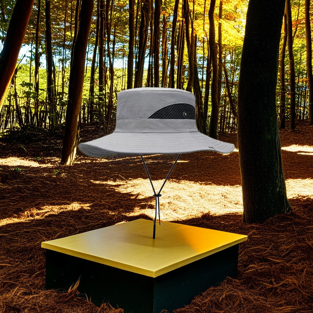 New styles of summer outdoor breathable wide-brimmed sun protection hats, large-head fishing hats, printed jungle adventure fisherman hats and other categories are now available Specification image