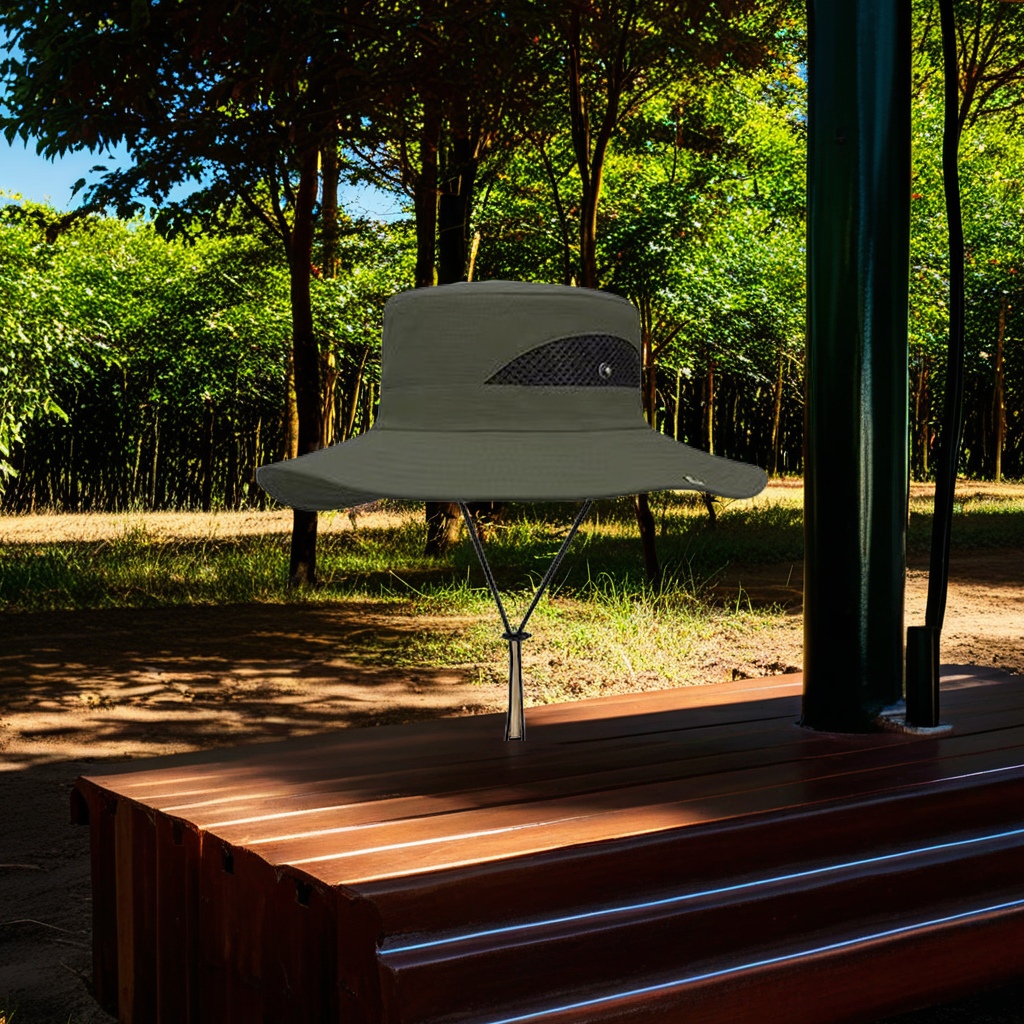 New styles of summer outdoor breathable wide-brimmed sun protection hats, large-head fishing hats, printed jungle adventure fisherman hats and other categories are now available Item Picture