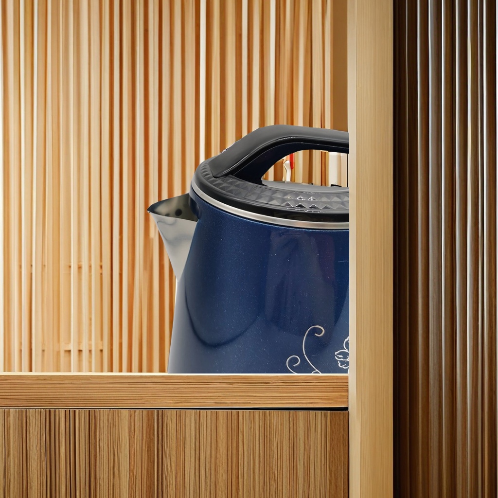 MARADO electric kettle with large capacity, suitable for home and hotel use. It features an automatic power-off boiling and boiling function. Genuine hot water is provided quickly and quickly, ensuring safety and convenience Specification image