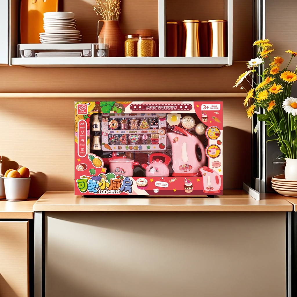 Children's role-playing toy sets, simulated meals, kitchen cash register accessories, girls' training institutions, gift boxes, wholesale zone, other categories, new styles Item Picture
