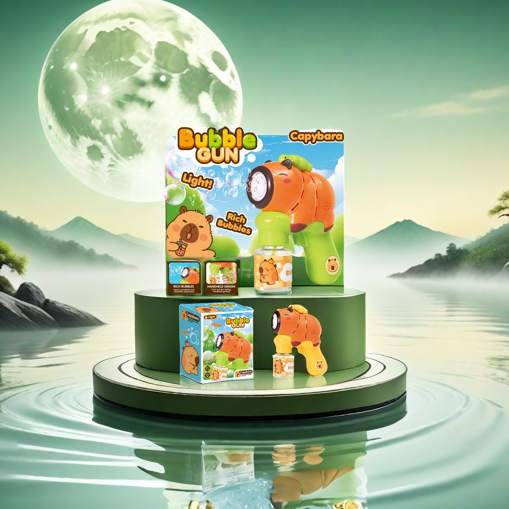 Children's outdoor toy bubble machine, automatic bubble blowing machine, non-electric hand-cranked, safe and harmless, rich and colorful bubbles bring children endless fun. Children's toys, children's toys details Picture